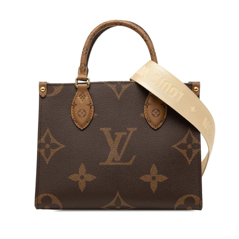Louis Vuitton Monogram Reverse Giant OnTheGo PM Brown Very good condition - Front View