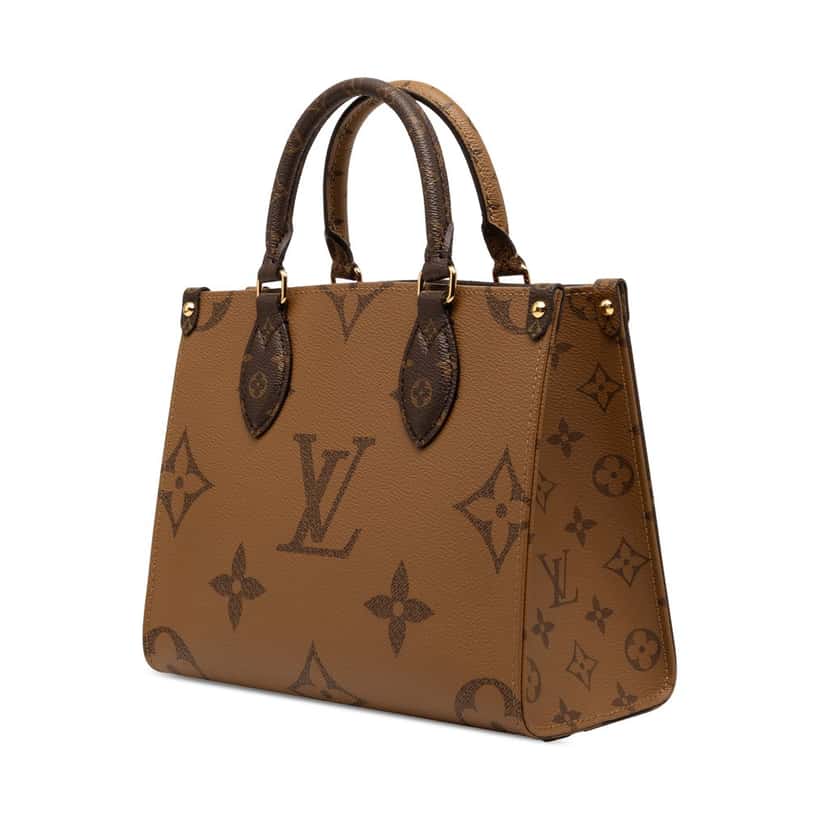 Louis Vuitton Monogram Reverse Giant OnTheGo PM Brown Very good condition - Back View