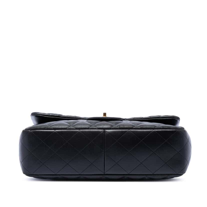 Chanel Jumbo Classic Lambskin Single Flap Black Leather Very good condition - Inside View