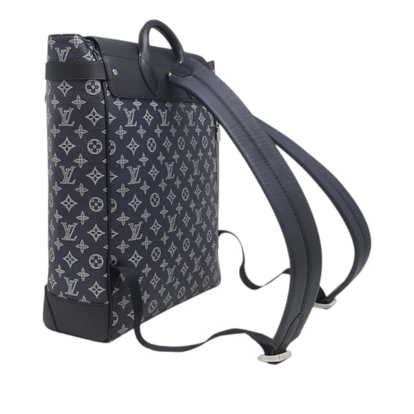 Louis Vuitton Chapman Brothers Monogram Savane Steamer Backpack Blue Very good condition - Back View