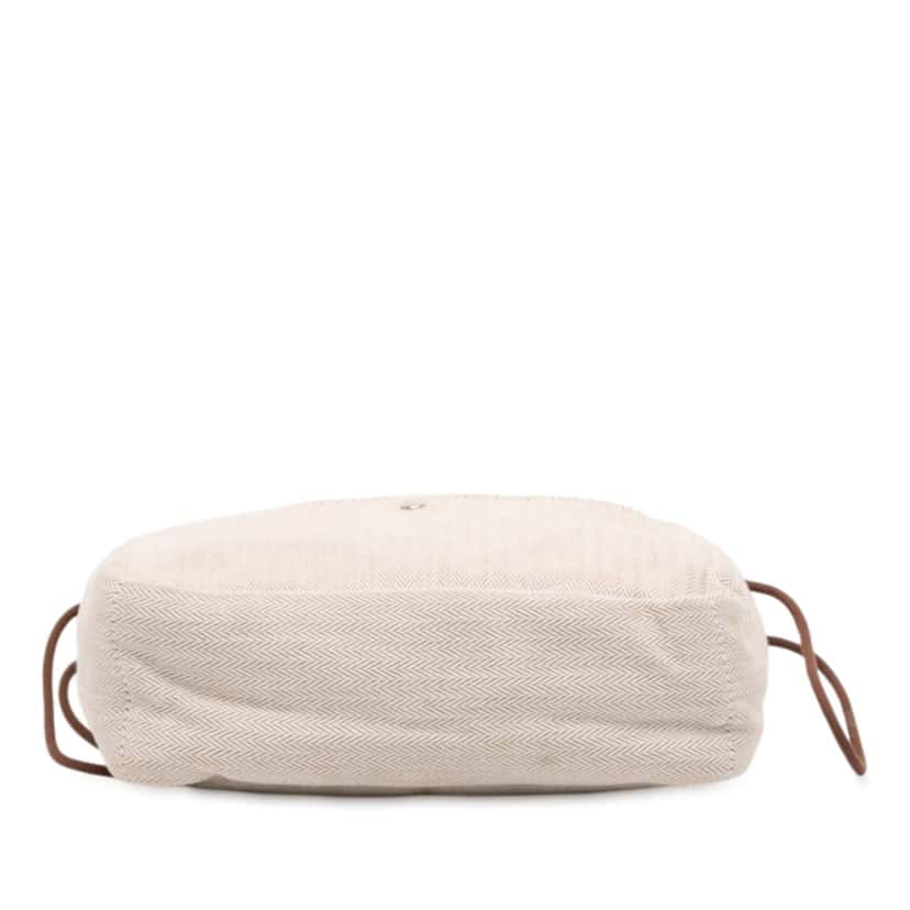 Hermès Toile and Barenia Fourbi 20 Pouch Beige Very good condition - Inside View