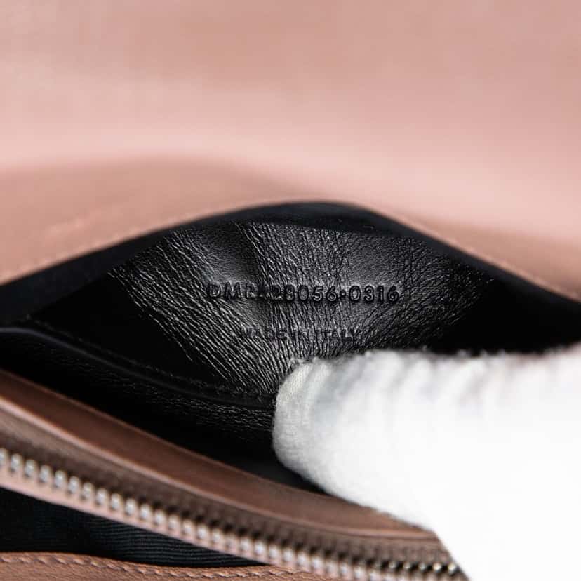 Saint Laurent Medium Chevron Sheepskin Monogram College Satchel Brown Leather Good condition - Box View
