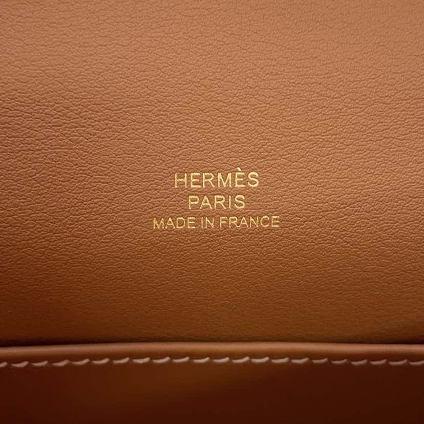 Hermès Swift Kelly Pochette 22 Brown Leather Very good condition - Box View