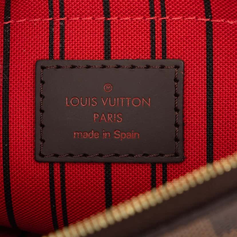 Louis Vuitton Damier Ebene Neverfull MM Pouch Brown Very good condition - Box View
