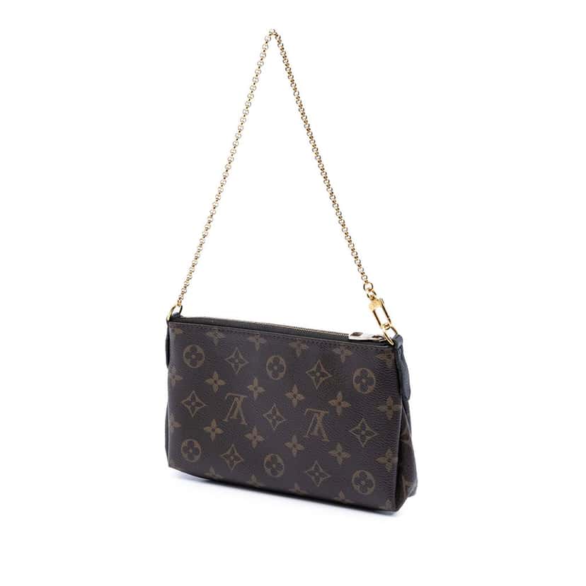 Louis Vuitton Monogram Pallas Clutch Brown Very good condition - Back View