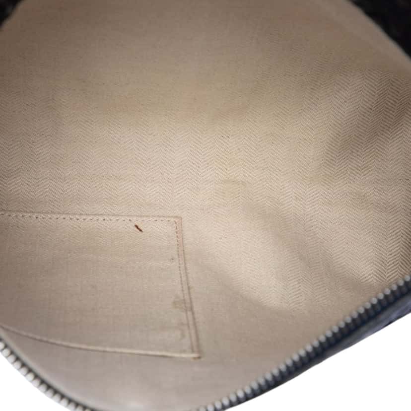 Loewe Embossed Anagram Leather Repeat T Clutch Blue Leather Very good condition - Model View