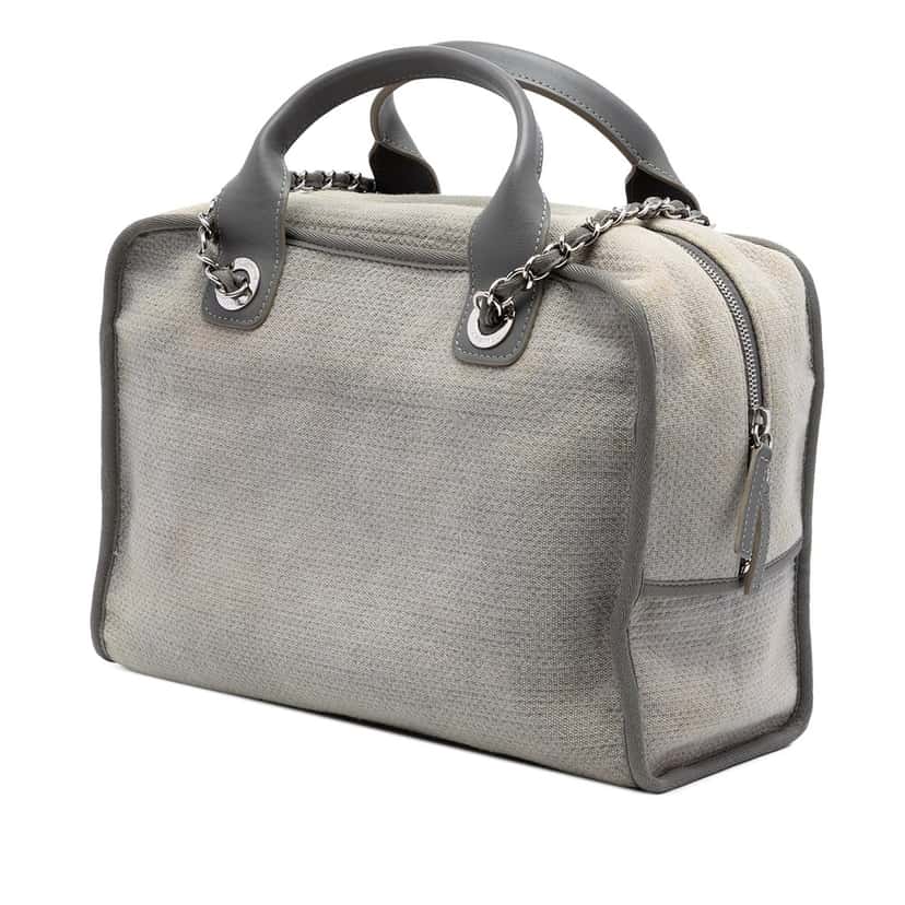 Chanel Large Canvas Deauville Bowling Bag Other Very good condition - Back View