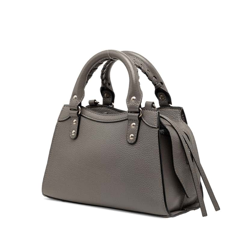 Balenciaga Mini Grained Calfskin Motocross Neo Classic City Satchel Other Leather Very good condition - Back View