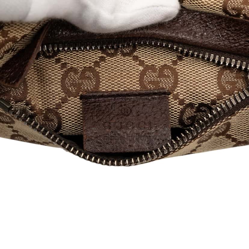 Gucci GG Canvas Double Pocket Belt Bag Beige Very good condition - Box View