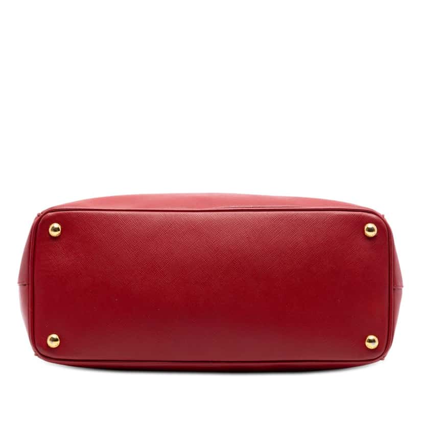 Prada Large Saffiano Lux Galleria Double Zip Satchel Red Leather Very good condition - Inside View