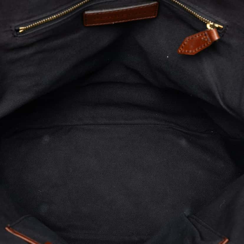 Burberry Medium House Check Canvas Bridle Orchard Handbag Brown Very good condition - Model View