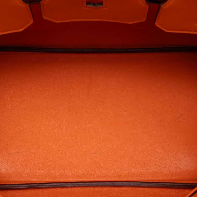 Hermès Swift Birkin Retourne 35 Orange Leather Very good condition - Model View