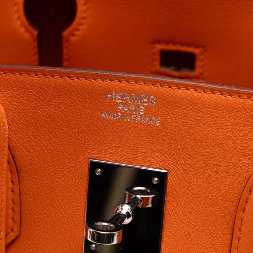 Hermès Swift Birkin Retourne 35 Orange Leather Very good condition - Box View