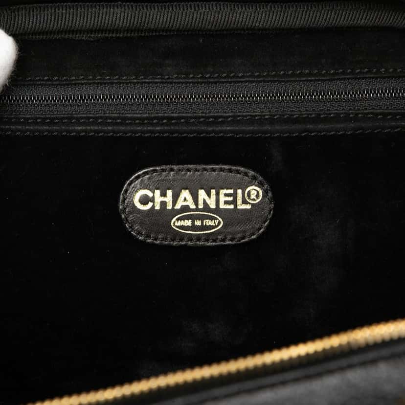 Chanel CC Caviar Vanity Case Black Leather Very good condition - Box View