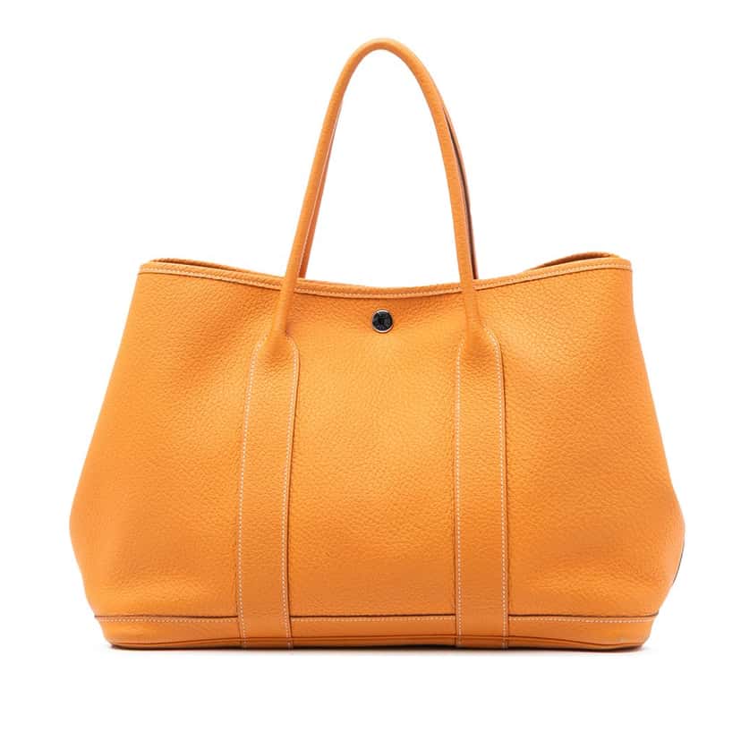 Hermès Negonda Garden Party 36 Orange Leather Very good condition - Front View