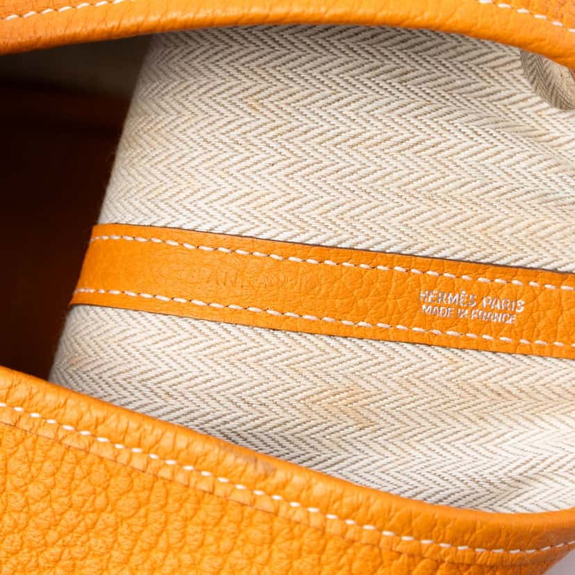 Hermès Negonda Garden Party 36 Orange Leather Very good condition - Box View