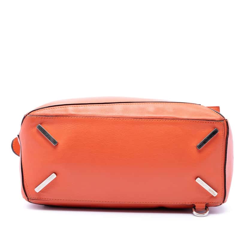 Loewe Medium Calfskin Puzzle Satchel Orange Leather Very good condition - Inside View