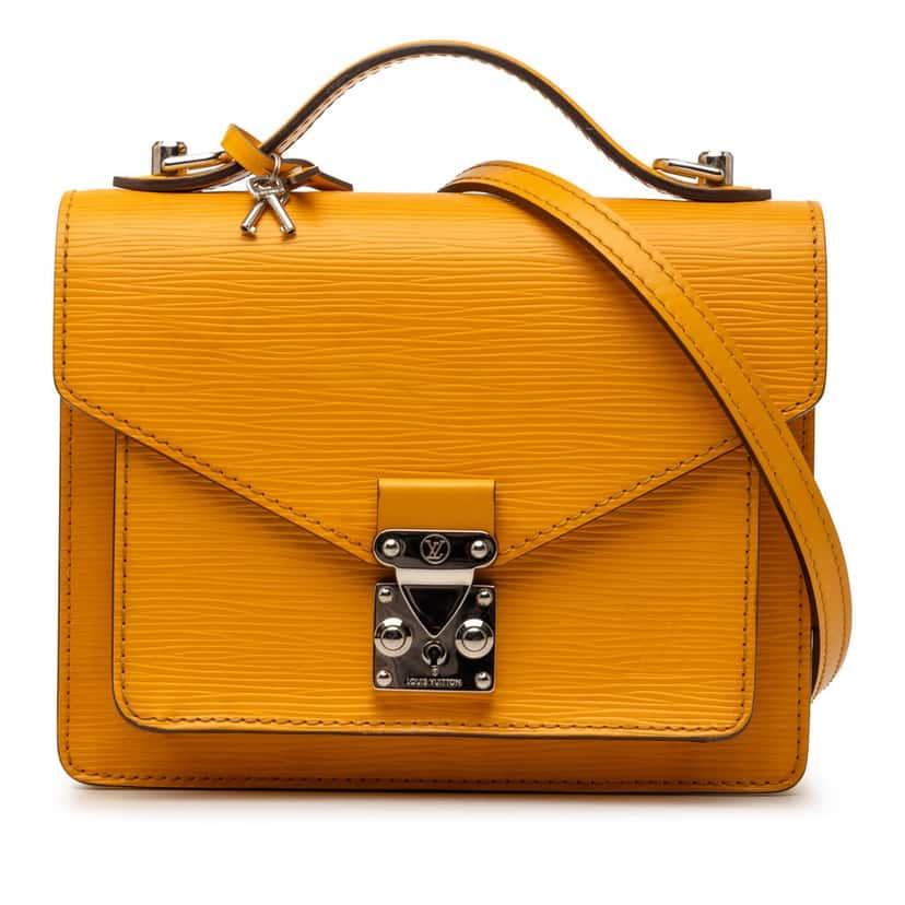 Louis Vuitton Epi Monceau BB Yellow Leather Very good condition - Front View