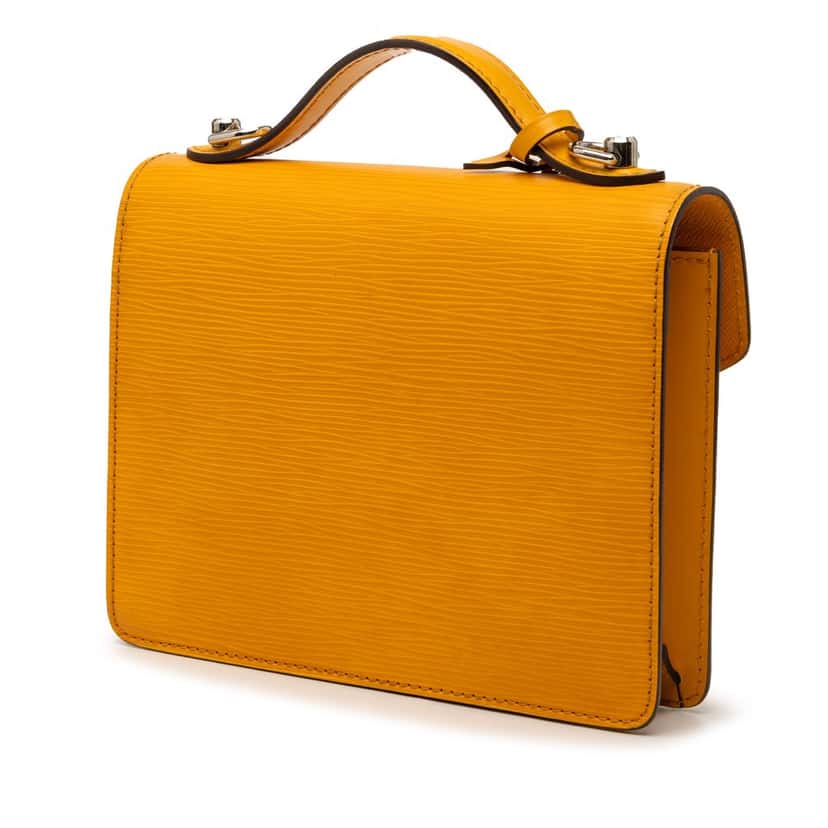 Louis Vuitton Epi Monceau BB Yellow Leather Very good condition - Back View