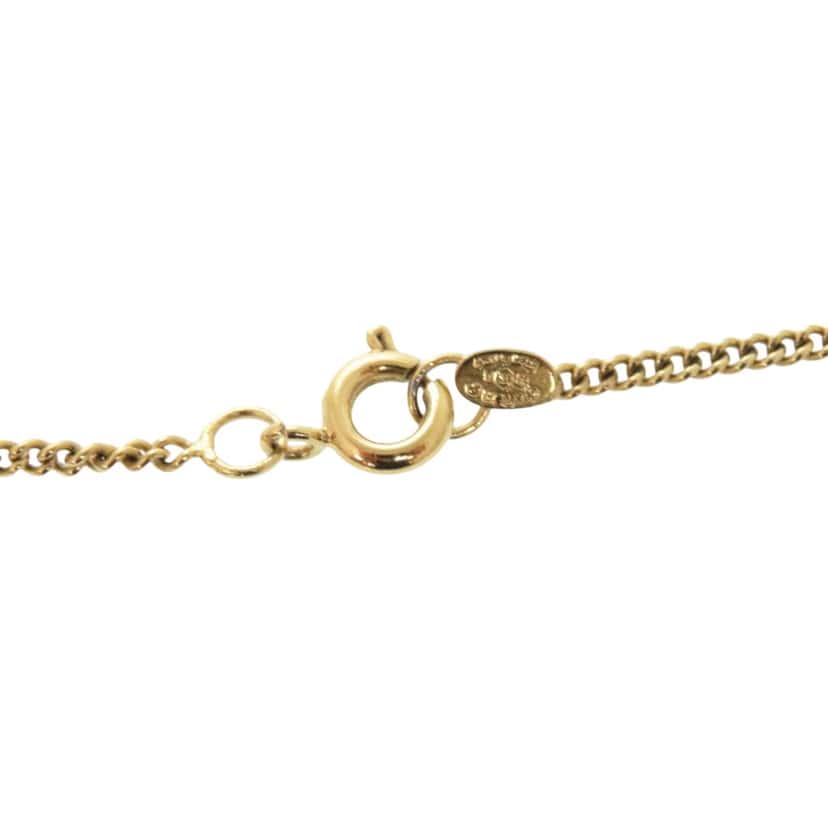 Chanel CC Gold Plated Enamel Pendant Necklace Gold Metal Very good condition - Inside View