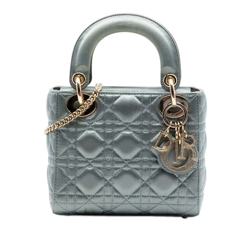 Dior Mini Satin Cannage Swarovski Crystal Lady Dior Other Very good condition - Front View
