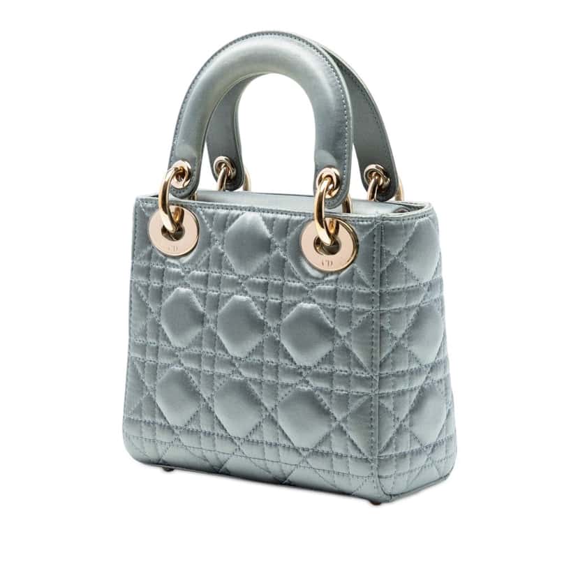 Dior Mini Satin Cannage Swarovski Crystal Lady Dior Other Very good condition - Back View