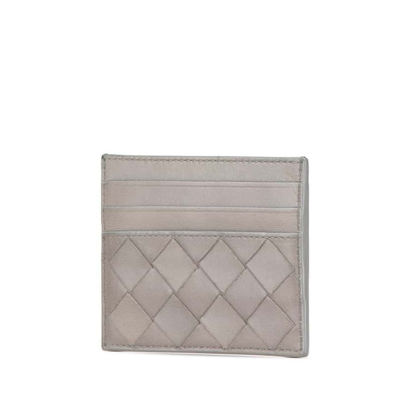 Bottega Veneta Lambskin Intrecciato Credit Card Case Other Leather Very good condition - Back View
