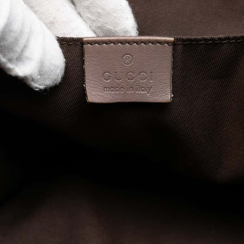 Gucci GG Canvas Web Tote Beige Very good condition - Box View