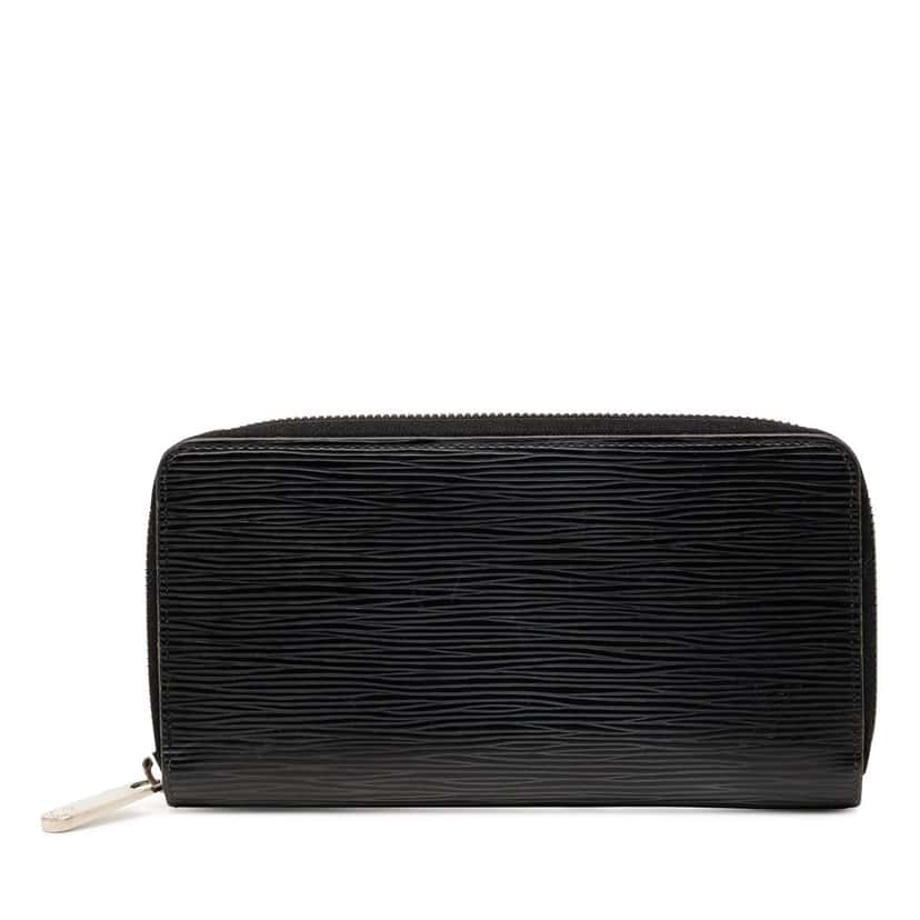 Louis Vuitton Epi Zippy Long Wallet Black Leather Very good condition - Front View