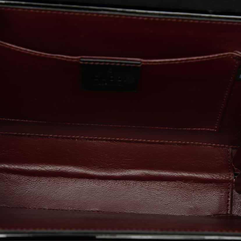 Gucci Mini Patent Sylvie 1969 Top Handle Bag Black Leather Very good condition - Model View