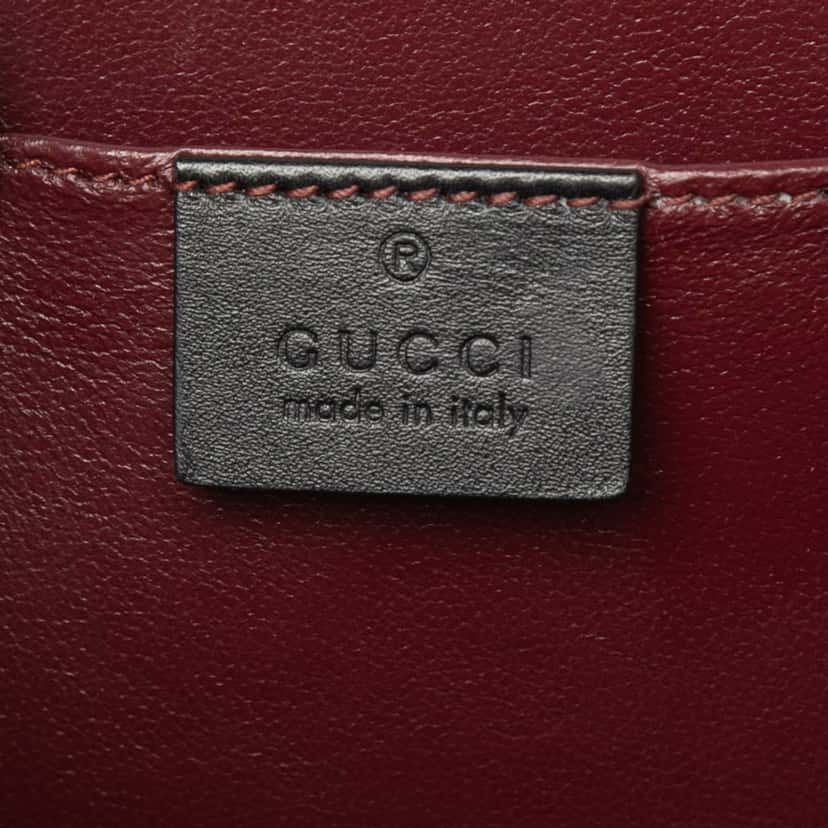 Gucci Mini Patent Sylvie 1969 Top Handle Bag Black Leather Very good condition - Box View