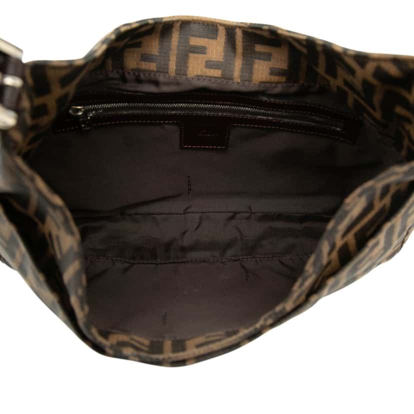 Fendi Zucca Canvas Shoulder Bag Brown Very good condition - Model View