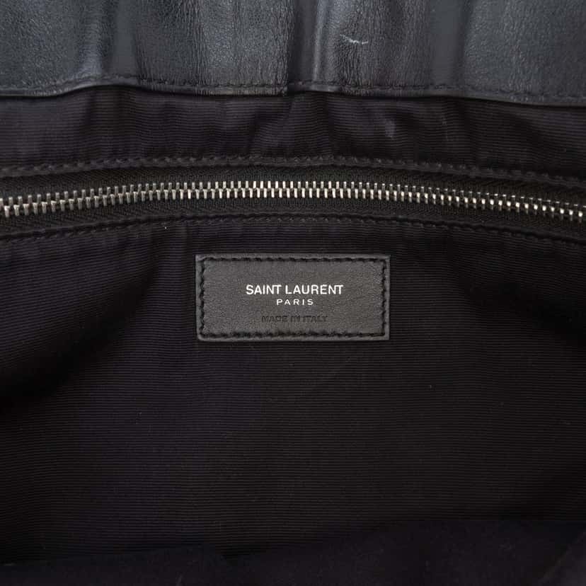 Saint Laurent Large Matelasse Calfskin Monogram LouLou Shoulder Bag Black Leather Very good condition - Box View