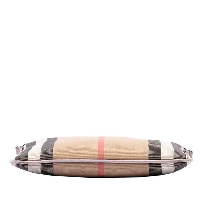 Burberry House Check Canvas Derby Peyton Crossbody Brown Very good condition - Inside View