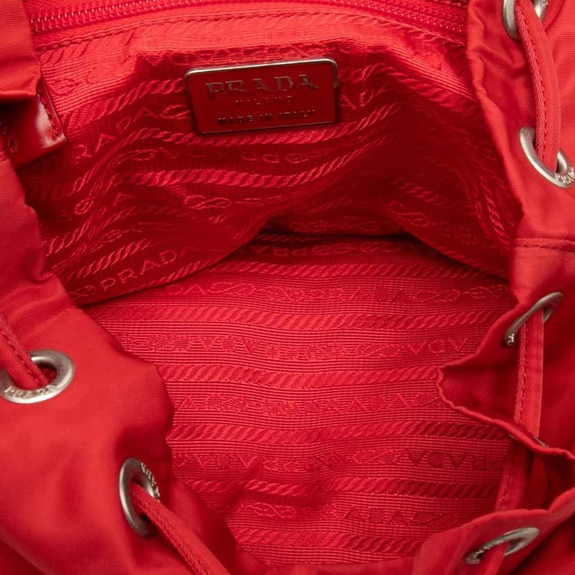Prada Tessuto Backpack Red Very good condition - Model View