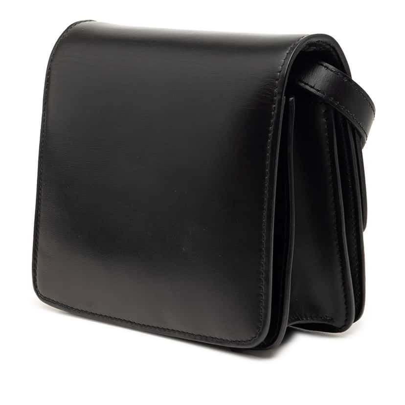 Celine Small Calfskin Classic Box Black Leather Very good condition - Back View