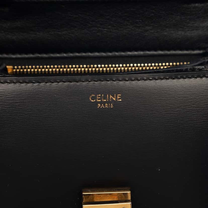 Celine Small Calfskin Classic Box Black Leather Very good condition - Box View