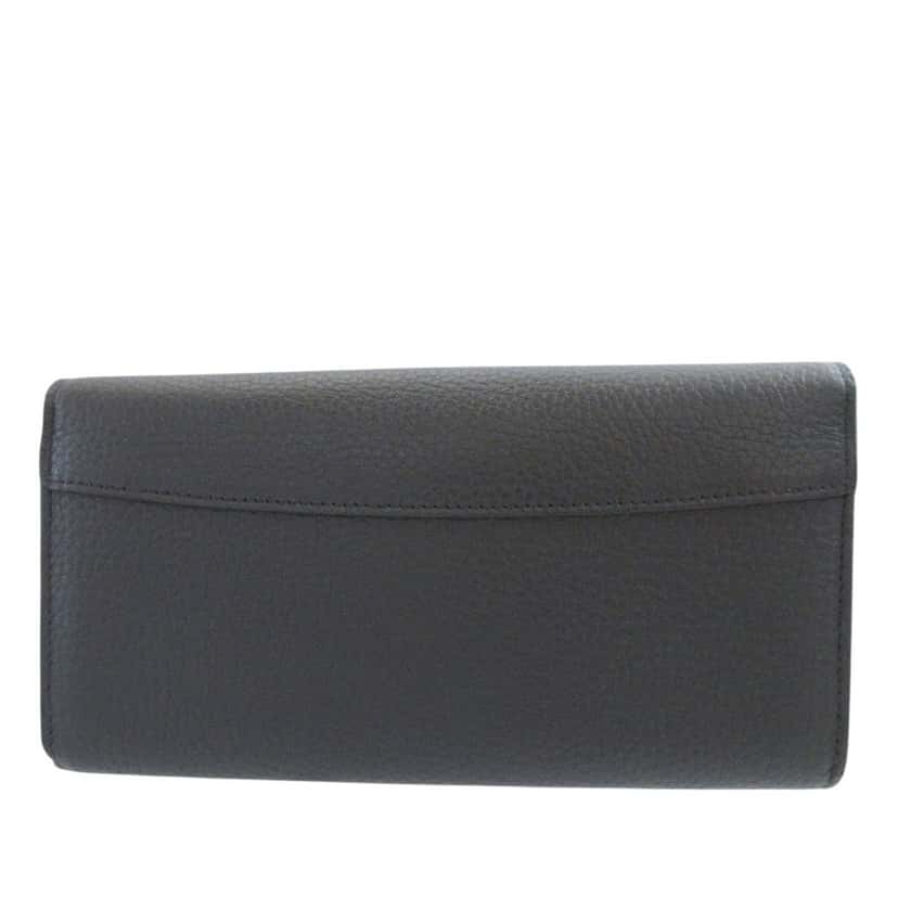 Louis Vuitton Taurillon Capucines Flower Long Wallet Black Leather Very good condition - Back View