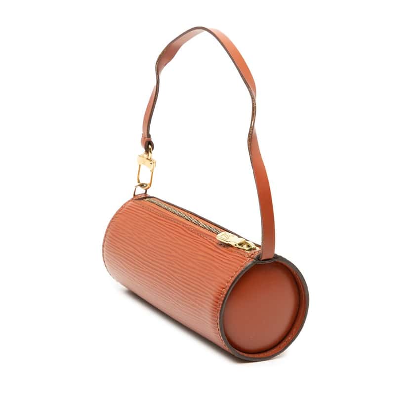 Louis Vuitton Epi Pochette Soufflot Brown Leather Good condition - Back View