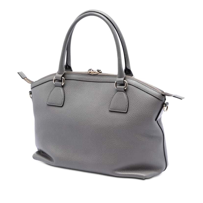 Gucci Medium Leather GG Charm Dome Satchel Other Leather Very good condition - Back View