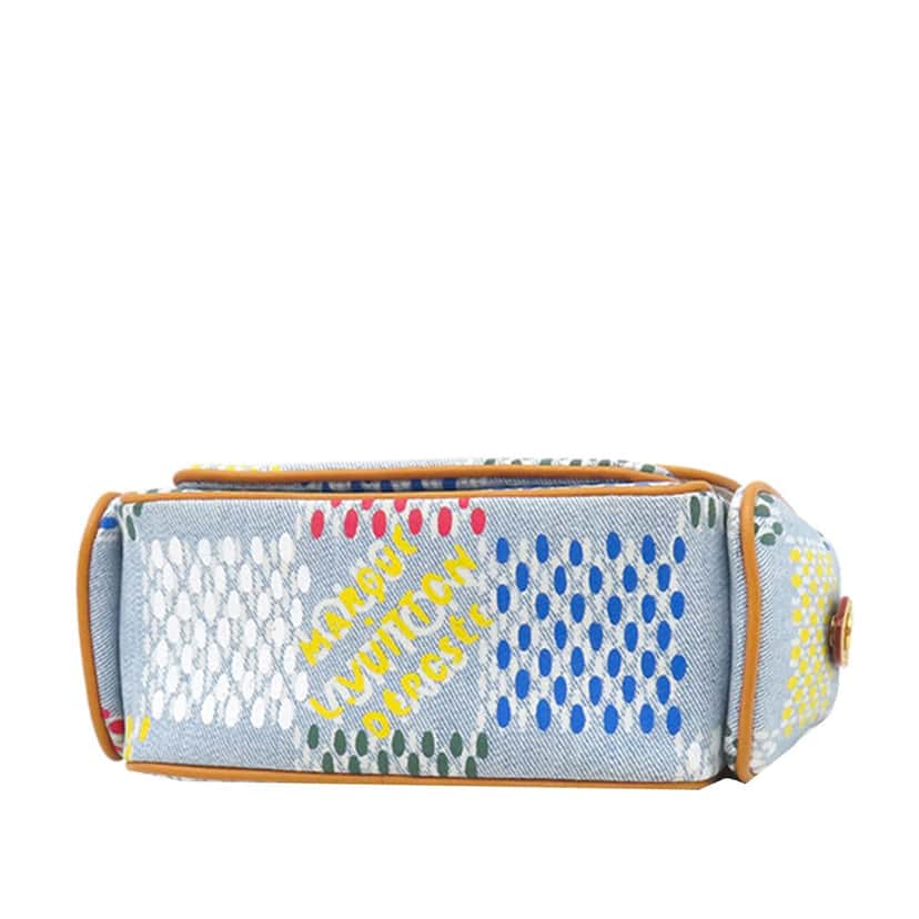 Louis Vuitton LV Vers Damier Denim Cargo Wearable Wallet Blue Very good condition - Back View