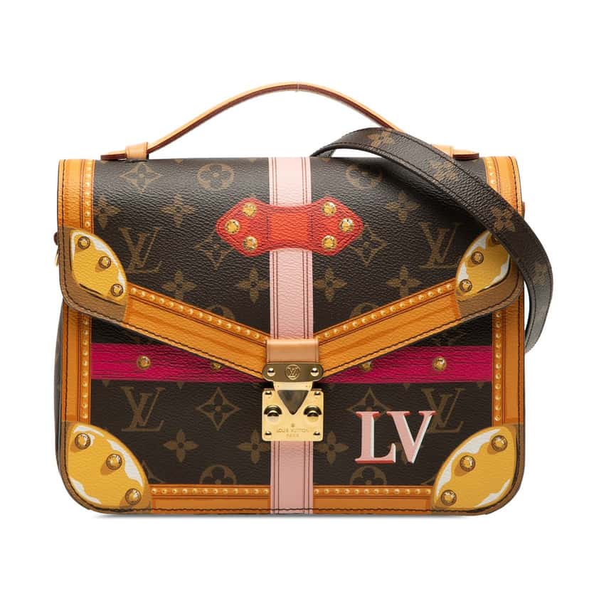 Louis Vuitton Monogram Summer Trunks Pochette Metis Brown Very good condition - Front View