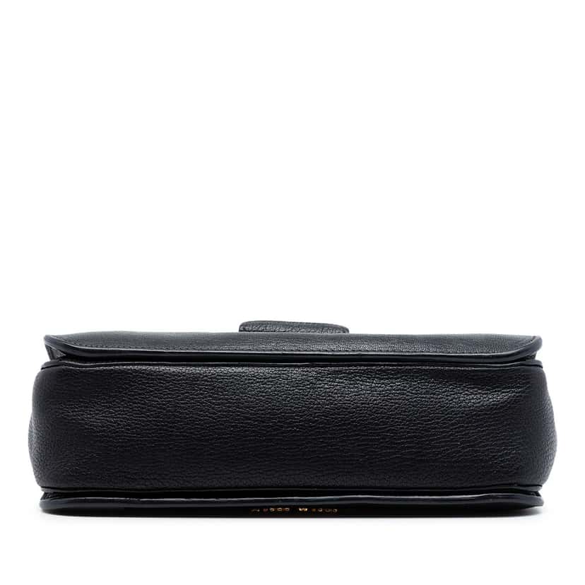 Miu Miu Goatskin Madras Flap Satchel Black Leather Very good condition - Inside View