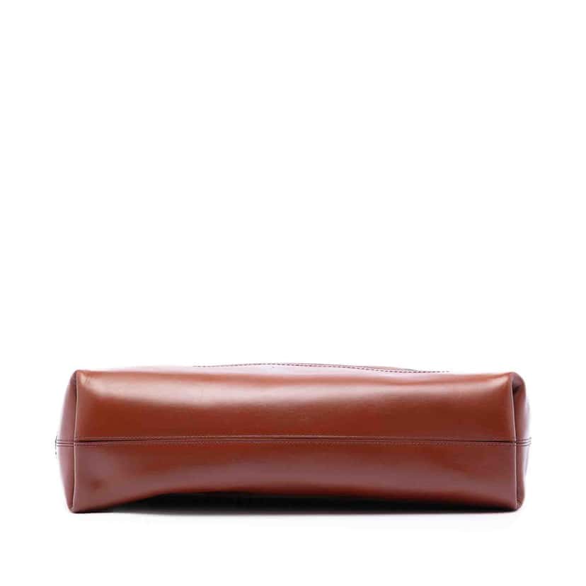 Fendi Medium Pequin Canvas Roll Tote Brown Good condition - Inside View