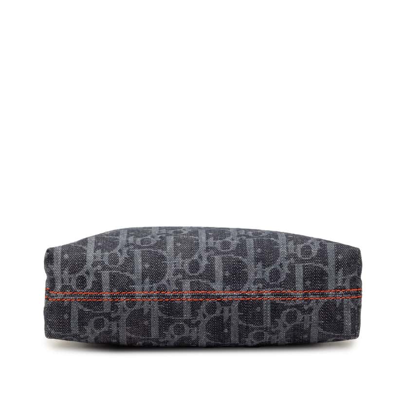 Dior Diorissimo Trotter Denim Flight Cosmetic Pouch Blue Very good condition - Inside View