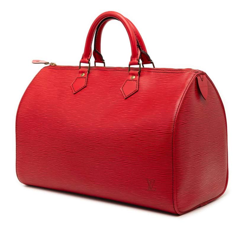 Louis Vuitton Epi Speedy 35 Red Leather Very good condition - Back View