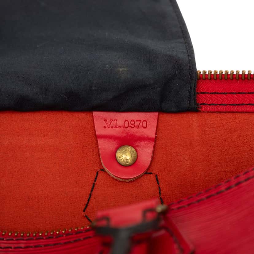 Louis Vuitton Epi Speedy 35 Red Leather Very good condition - Box View
