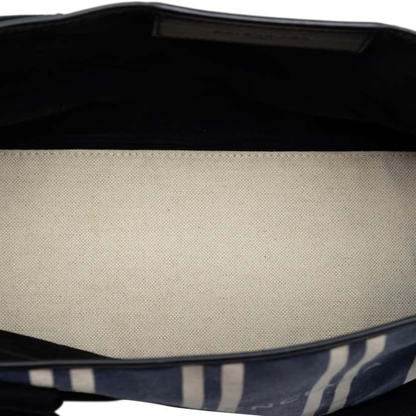 Balenciaga Canvas Striped Navy Cabas S Blue Very good condition - Model View