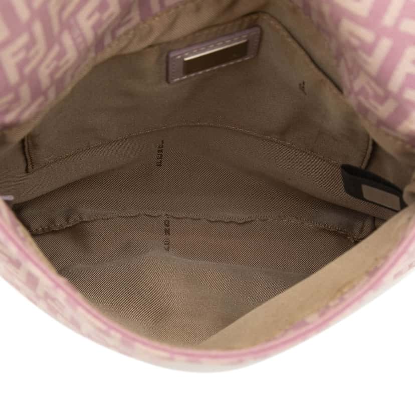 Fendi Zucchino Canvas Crossbody Purple Very good condition - Model View