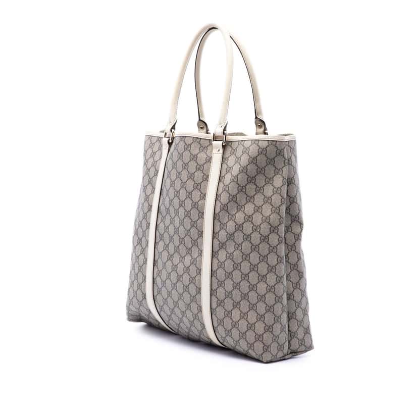 Gucci GG Supreme Joy Vertical Tote Beige Very good condition - Back View